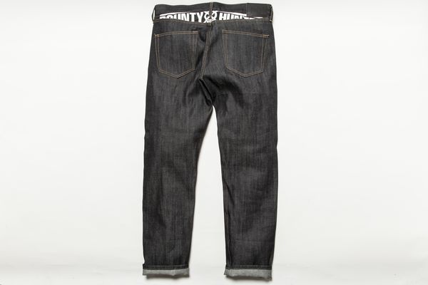 BHPN BxH Tapered Line Rigid Denim Pants Back