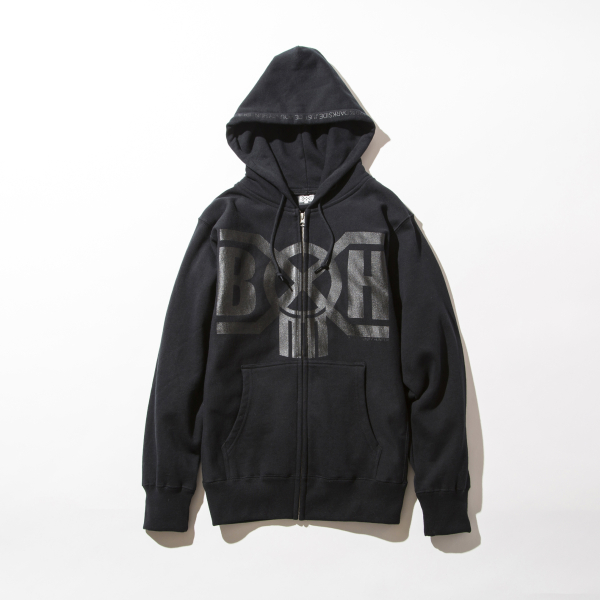 BHLC BxH Black x Black Logo Zip-up Pk 14 800+tax