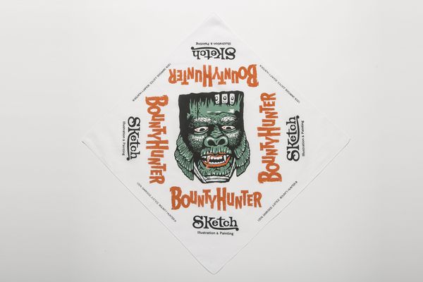 BHFA BxH Sketch Monster Bandanna ¥4,000+tax