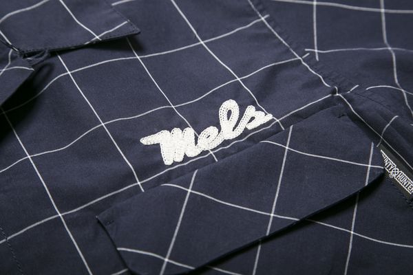 BHSH Line Check Open-collar Shirts Detail