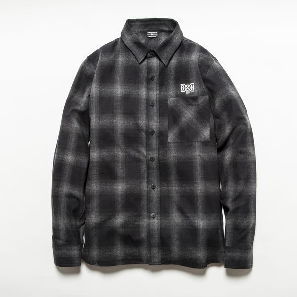 BHSH BxH Back Logo Print Check Shirts ¥18,000+tax